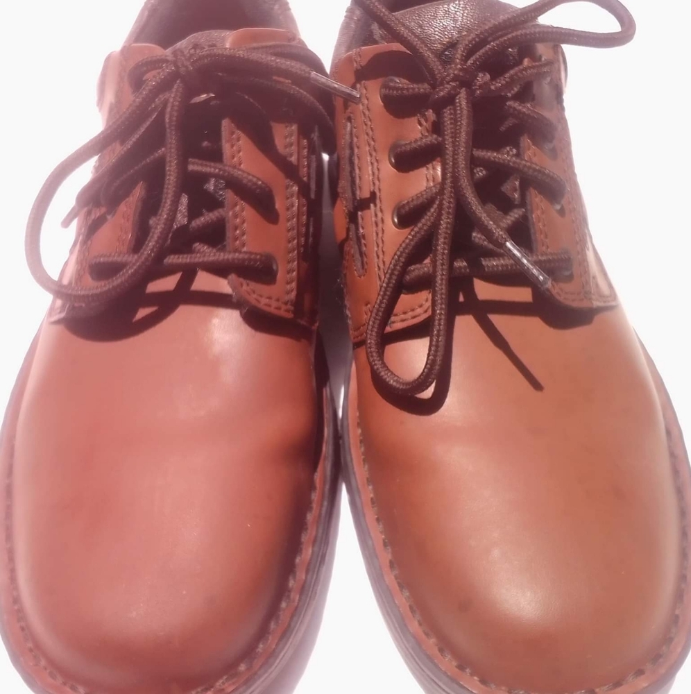 Street Cars Mens Ambassador Oxfords Shoes Brown Leather Lace Up Round Toe 10.5 M